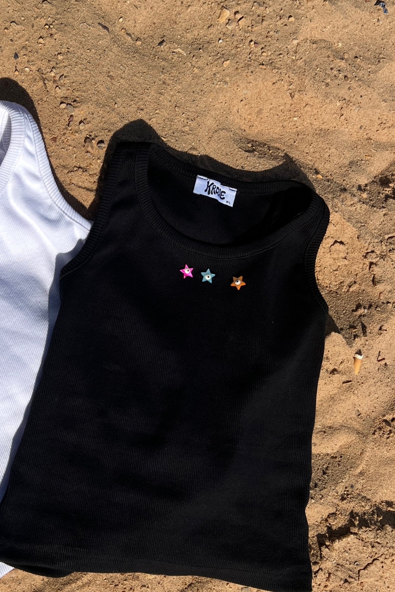Black tank top