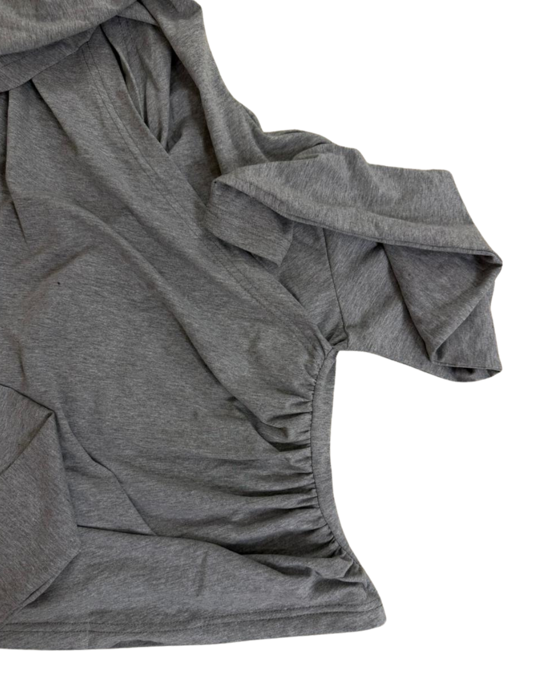 Cloud drappes top in grey