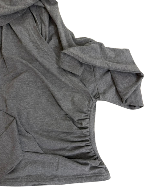 Cloud drappes top in grey