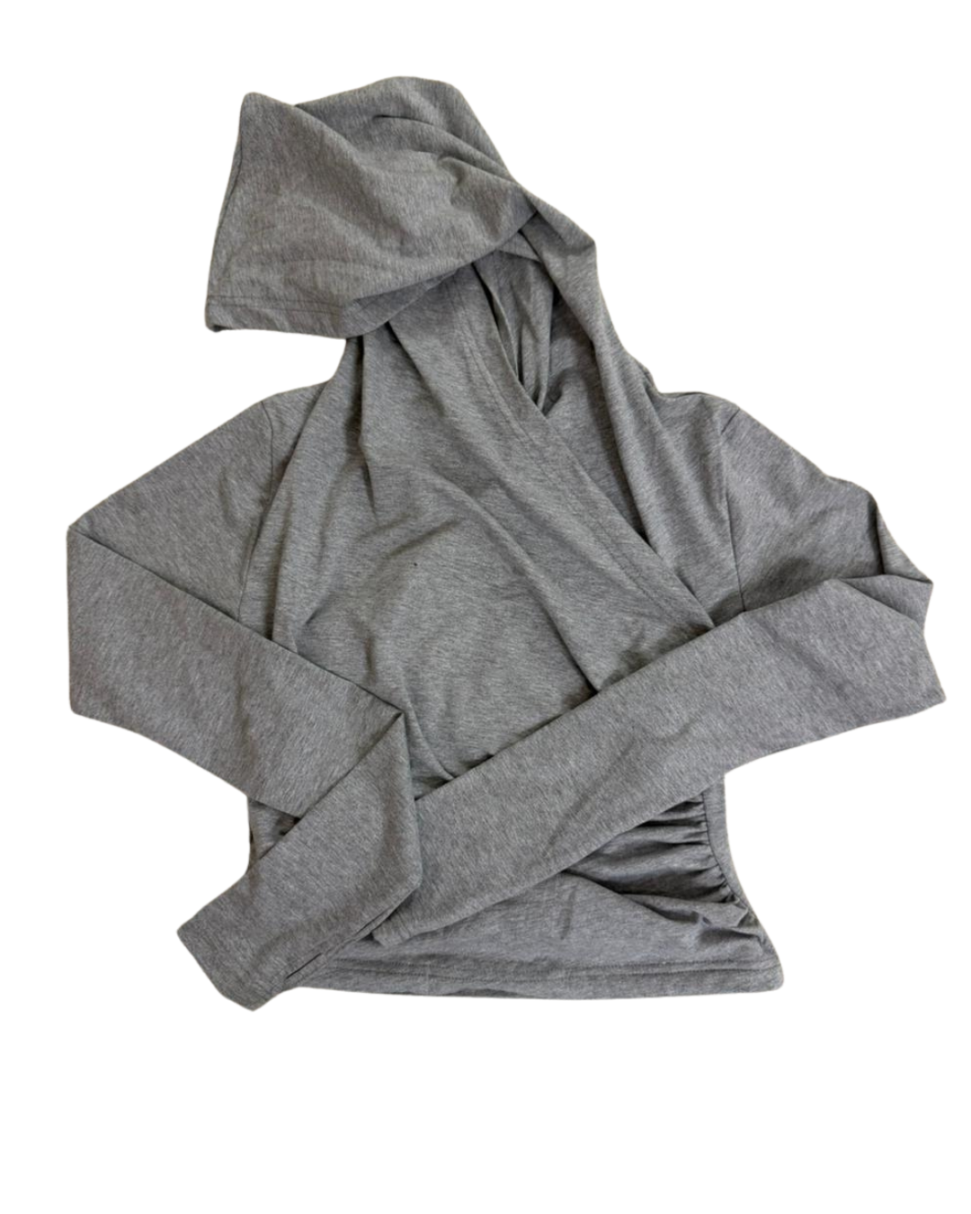 Cloud drappes top in grey
