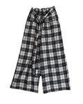 Plaid pants in black