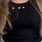 Black tank top