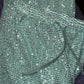 Bling pants in turquoise