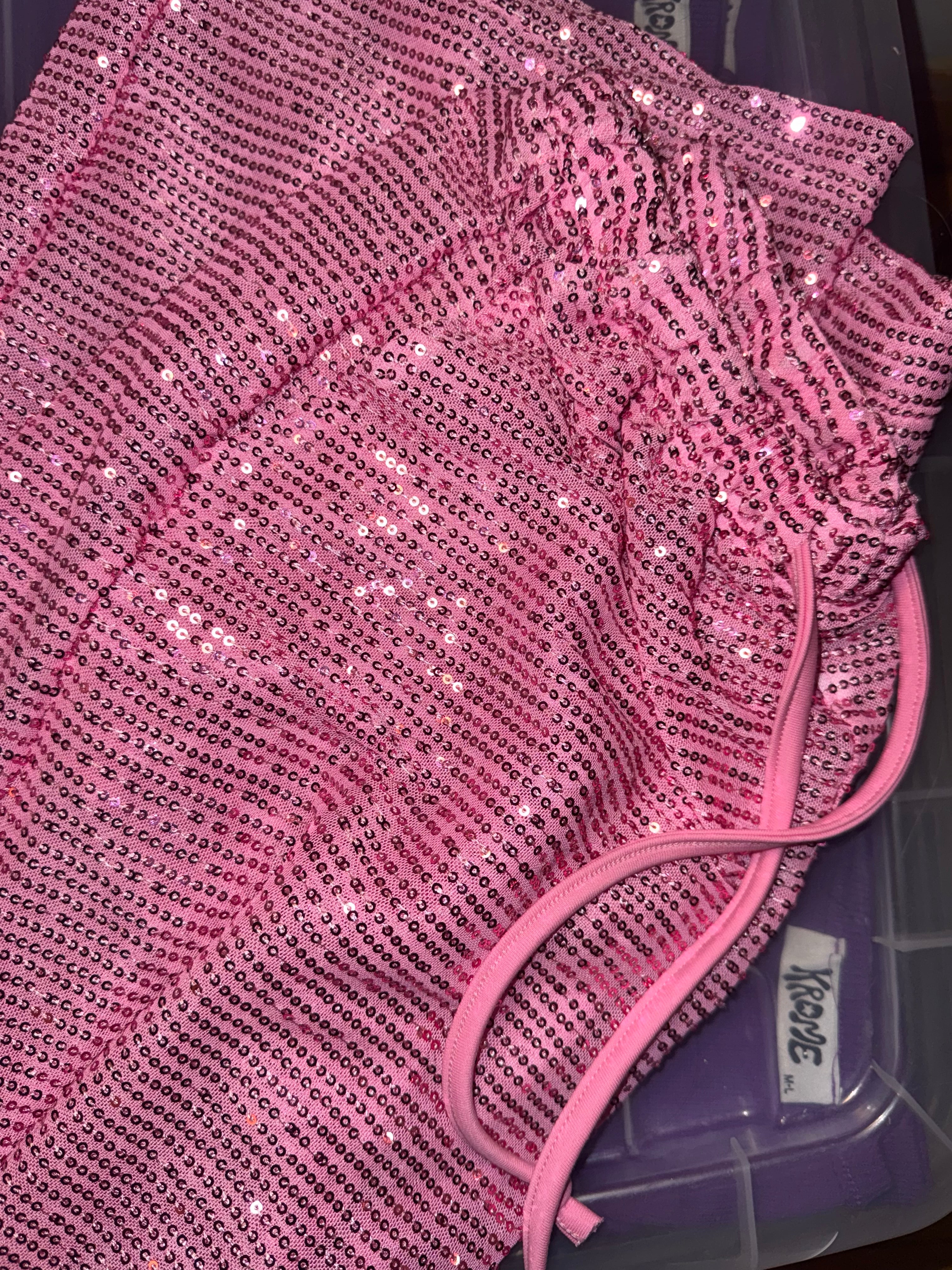 Bling pants in pink