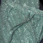 Bling pants in turquoise