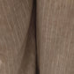 Dark beige silver striped linen pants