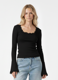 dantelle top in black