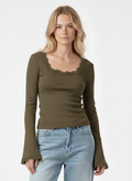 dantelle top in olive