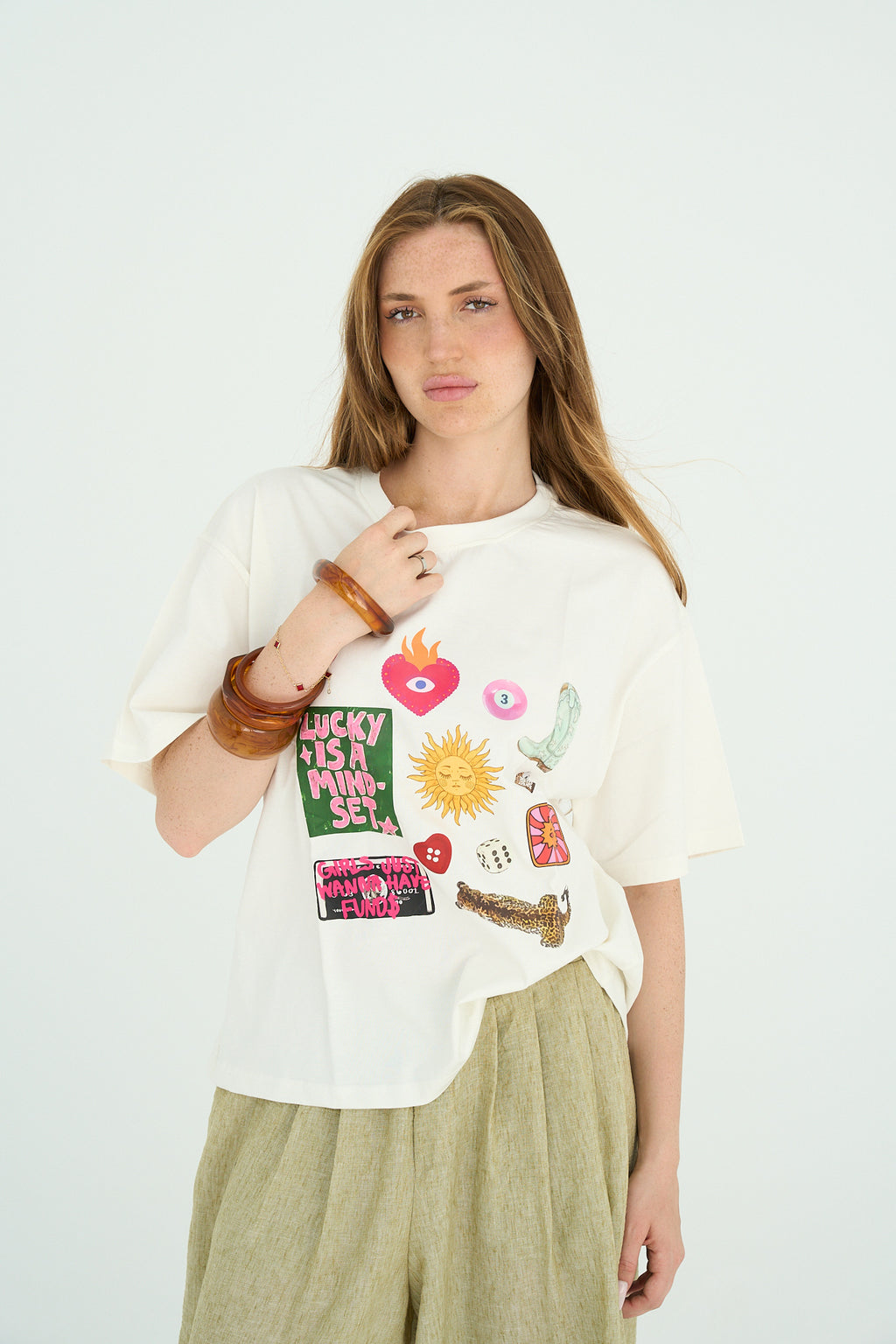 Lucky printed T-shirt