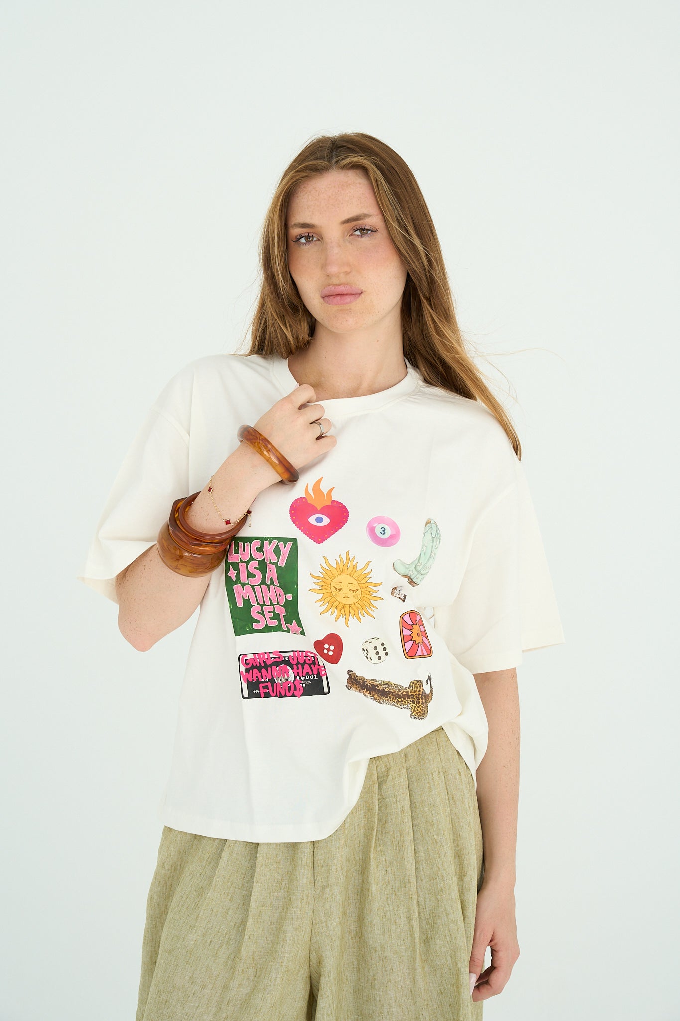 Lucky printed T-shirt