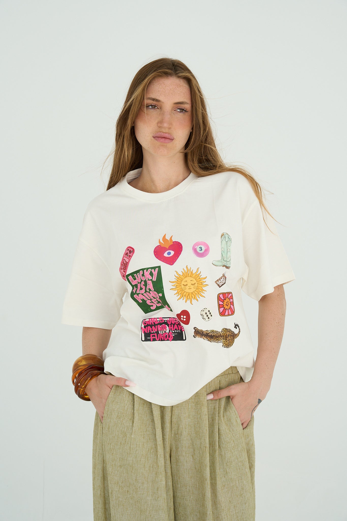 Lucky printed T-shirt