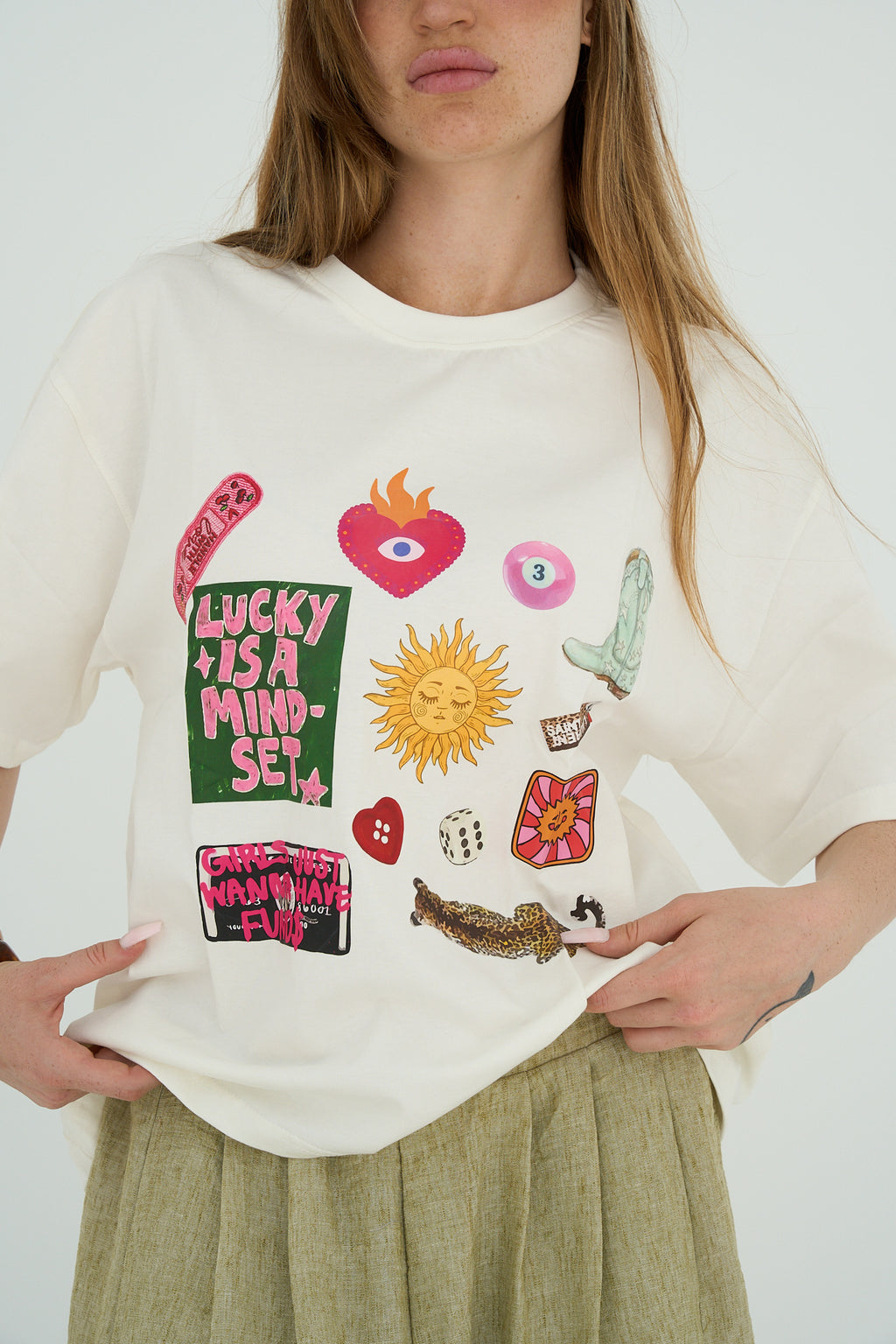Lucky printed T-shirt