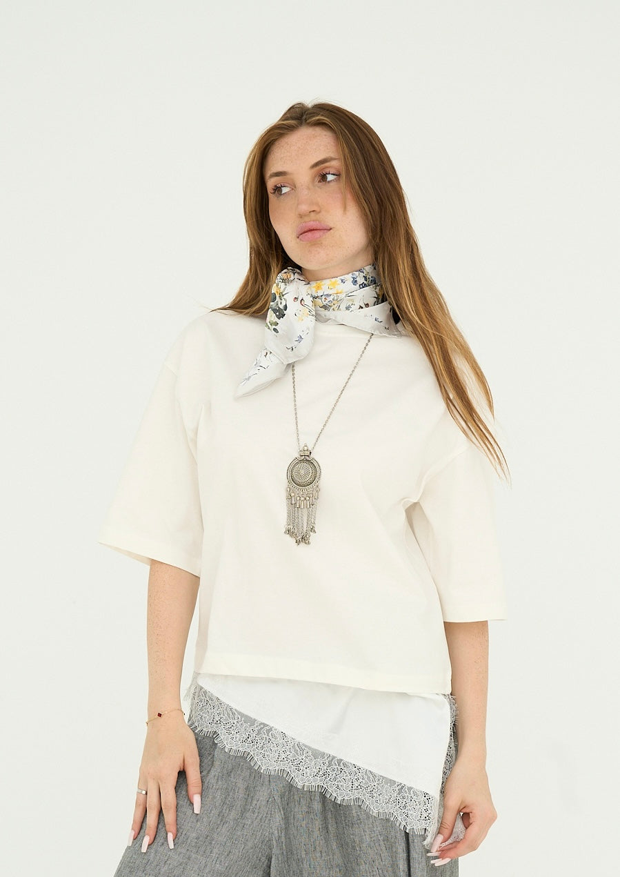 White Lace T-shirt