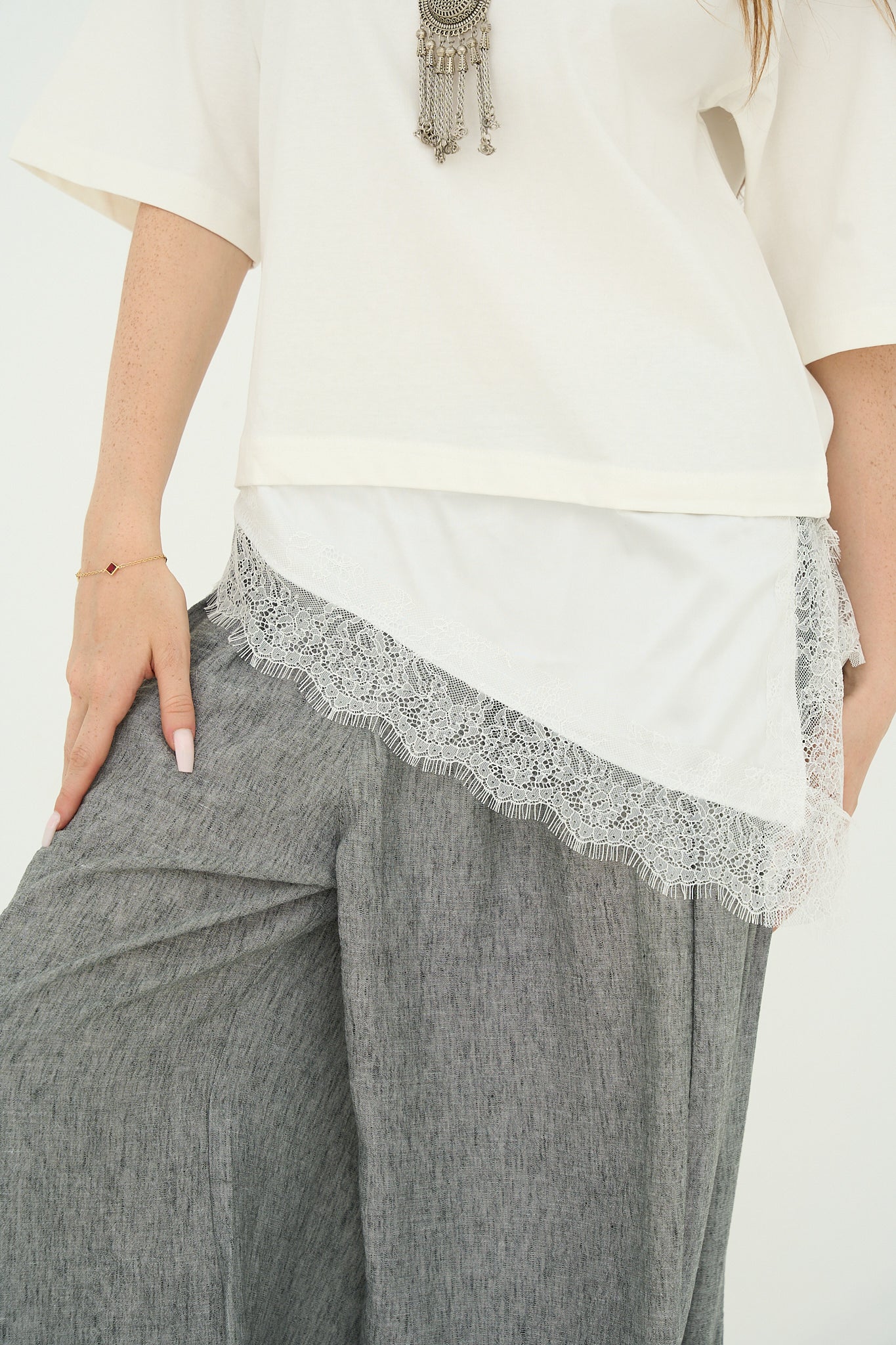 White Lace T-shirt
