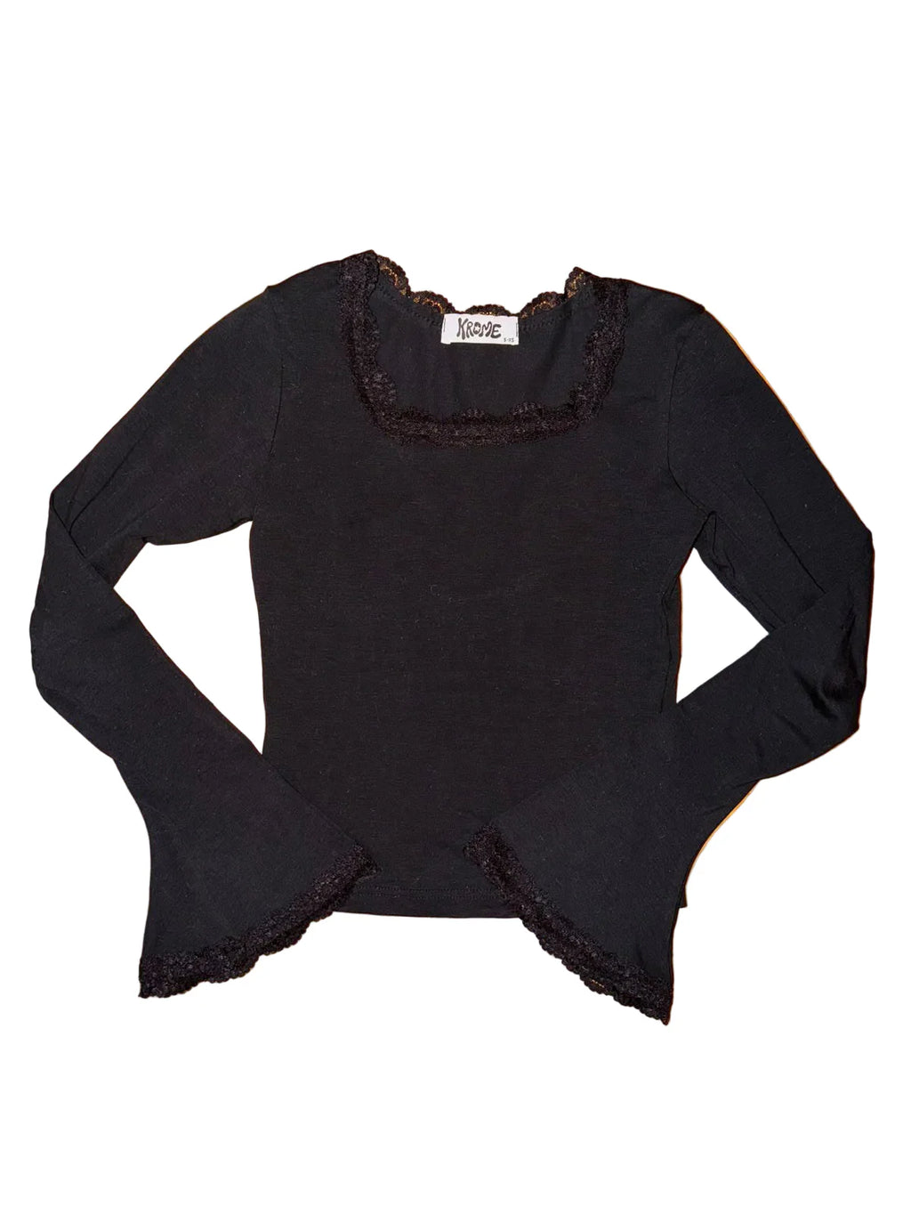 dantelle top in black