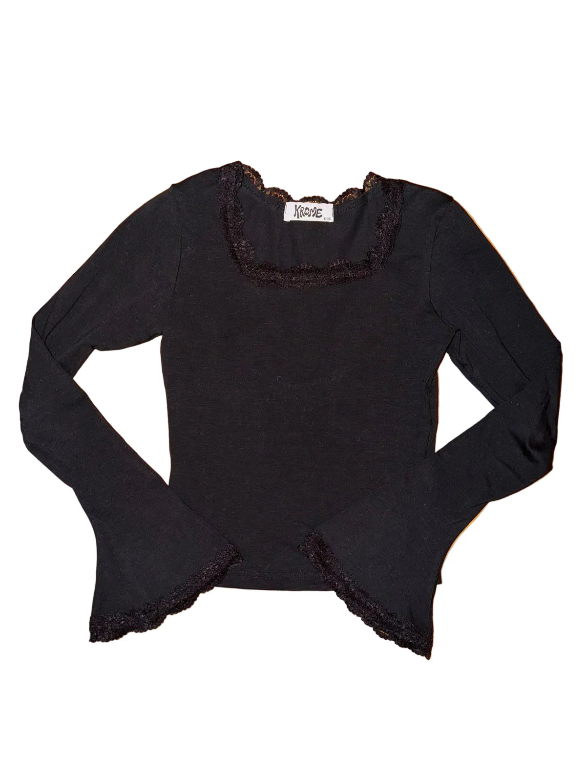 dantelle top in black