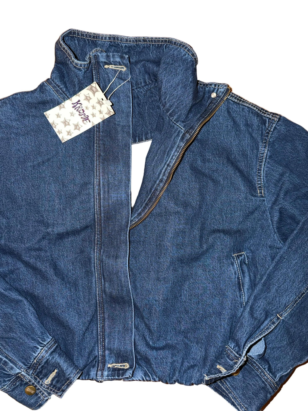 cropped denim jacket