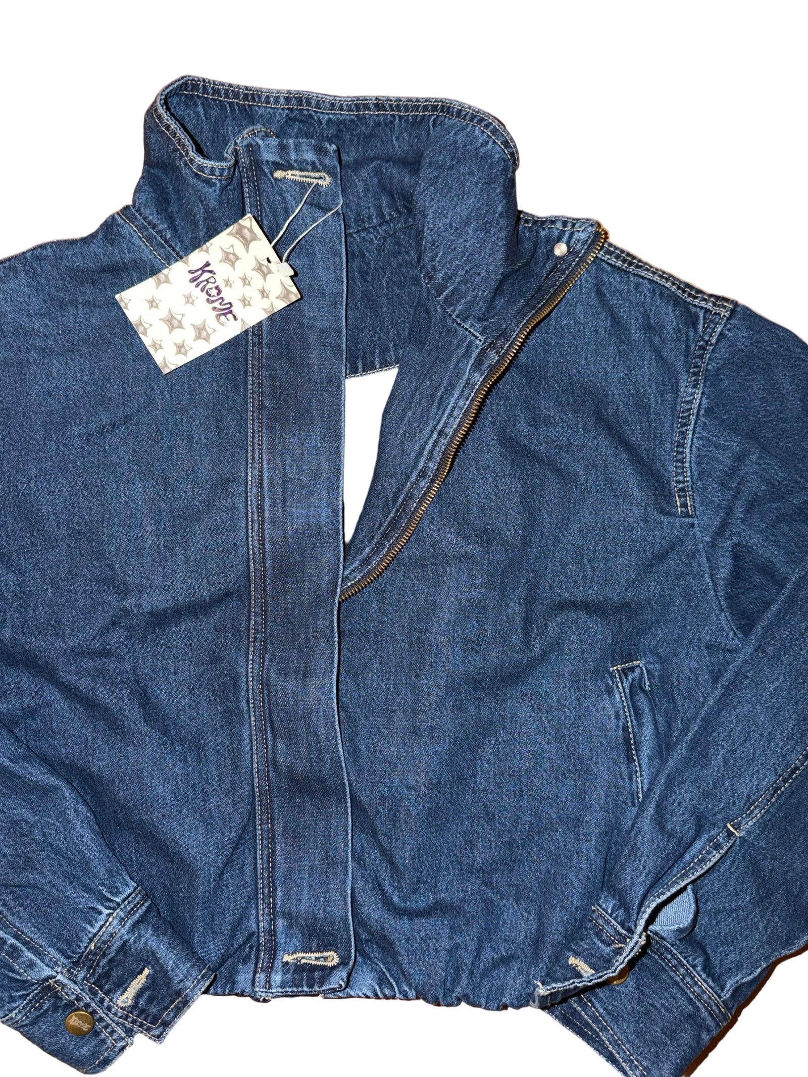 cropped denim jacket