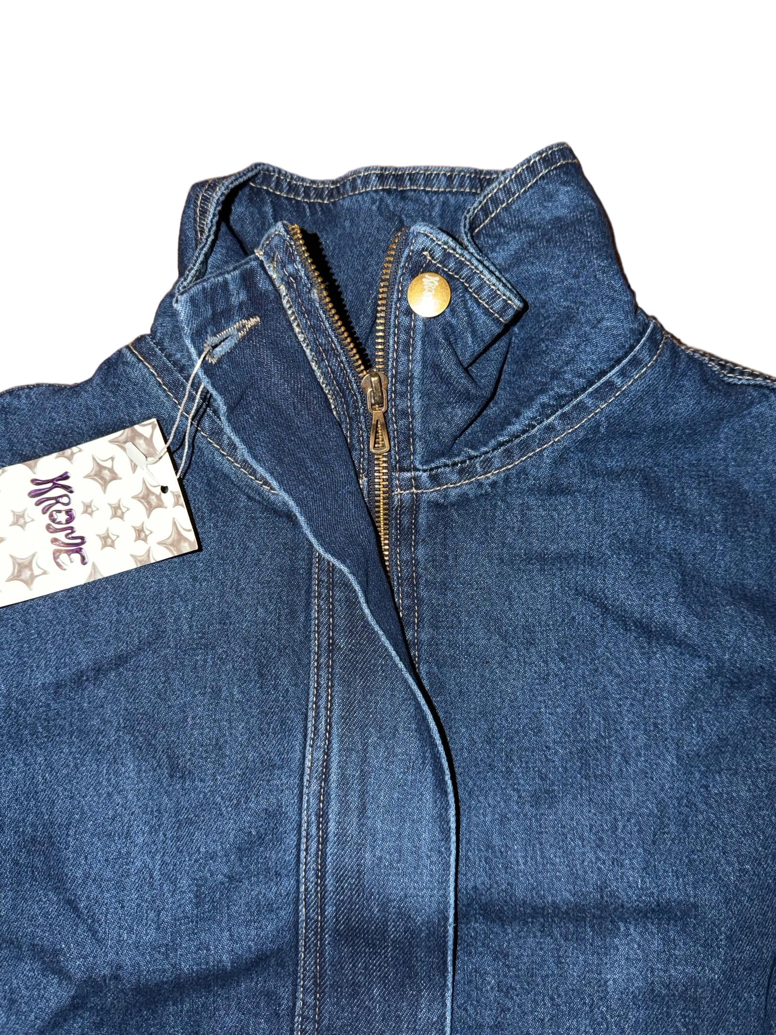 cropped denim jacket