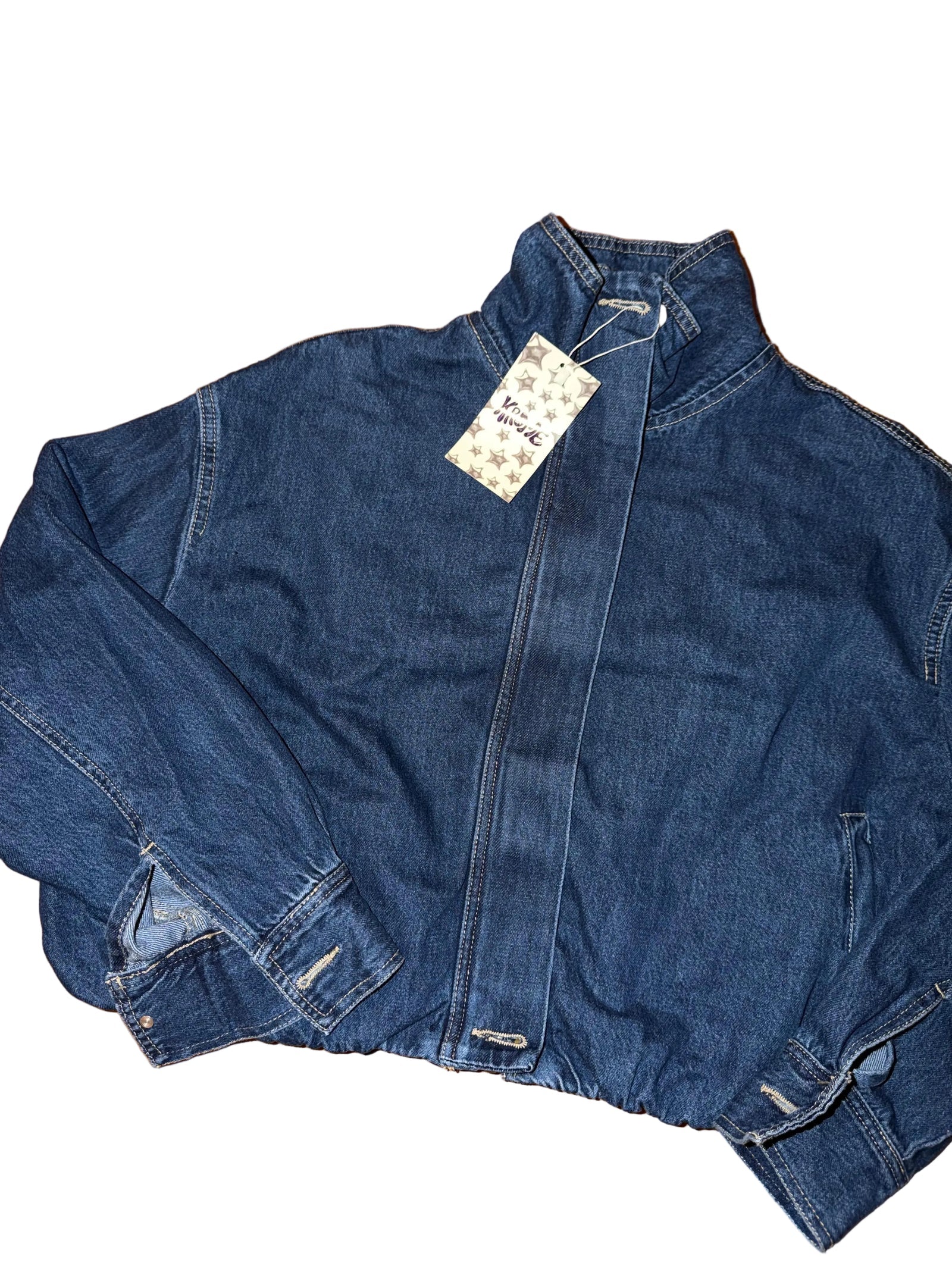 cropped denim jacket