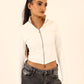 zipup top in white