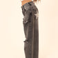 Star pants in black