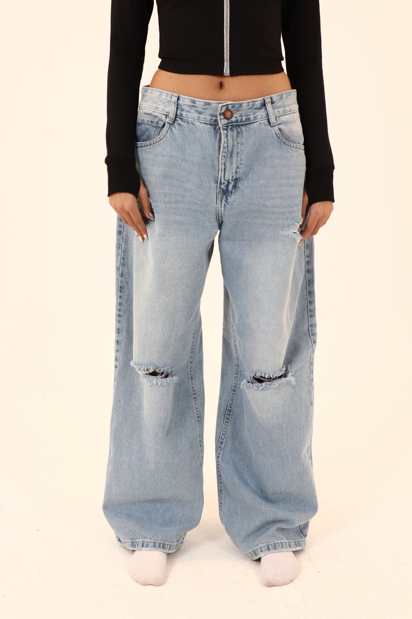 Star pants in blue