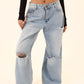 Star pants in blue