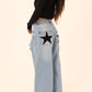 Star pants in blue