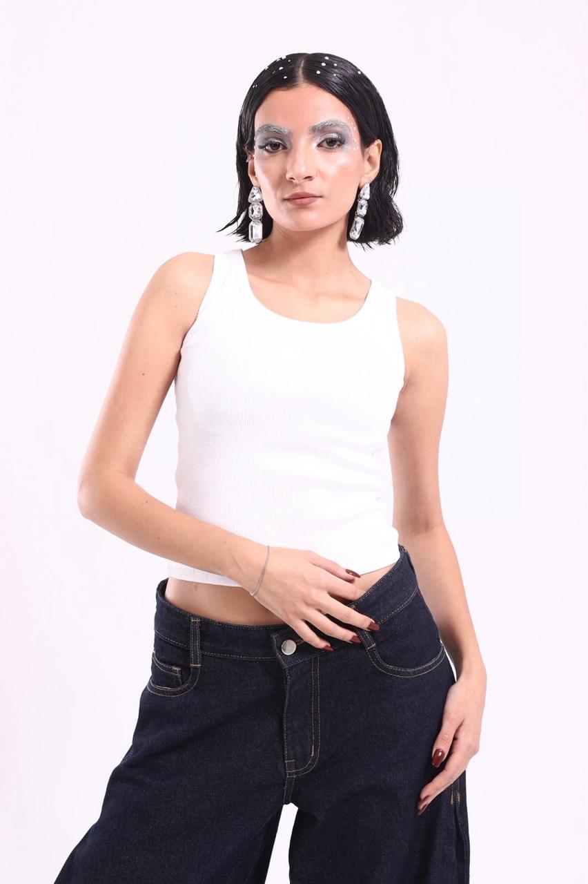white tank top (plain)