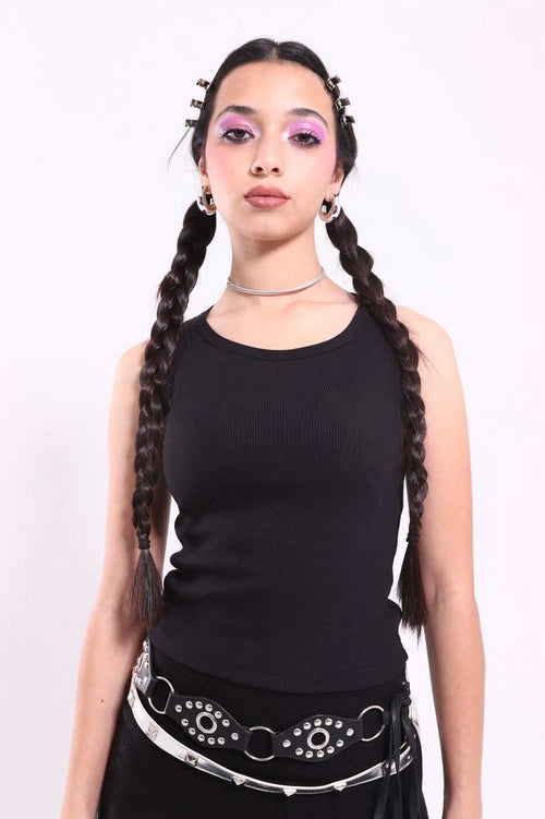 black tank top (plain)