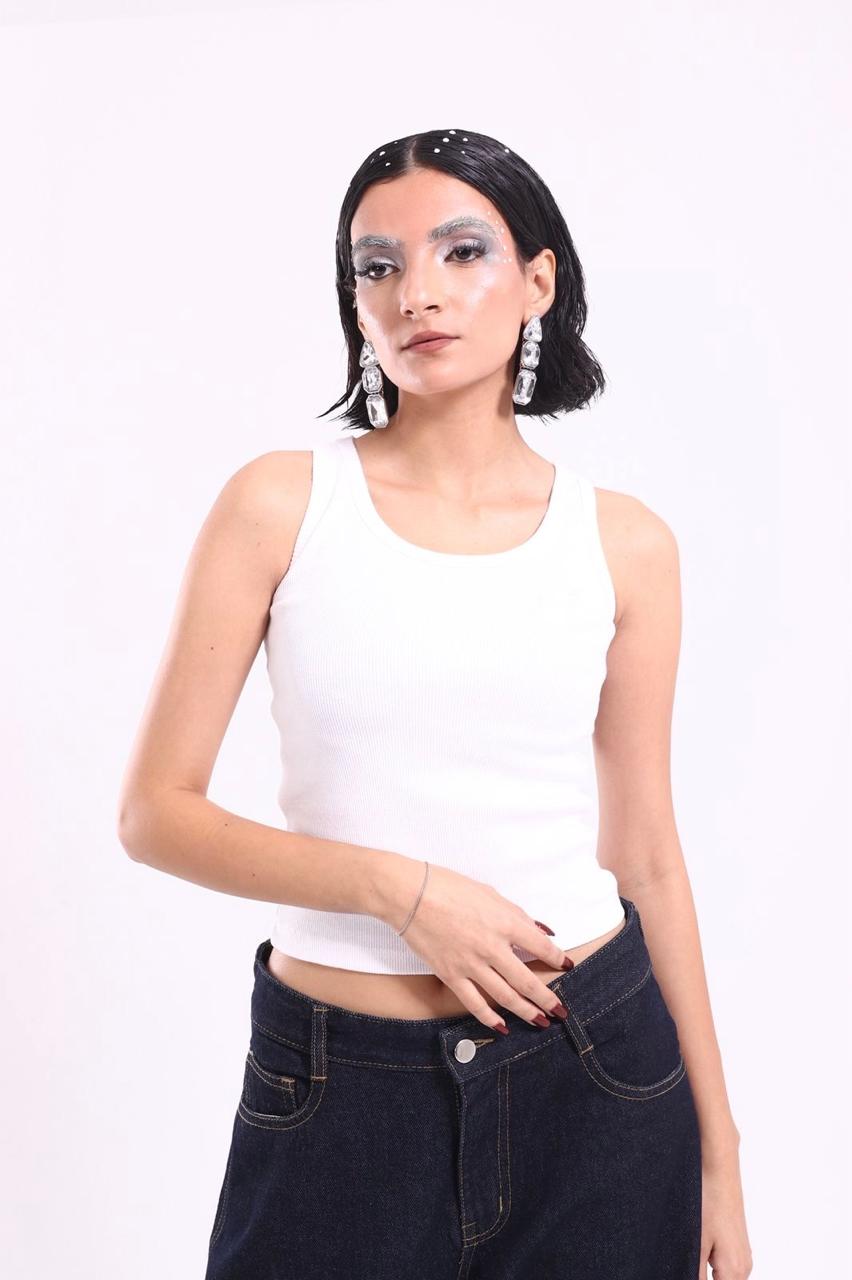 white tank top (plain)