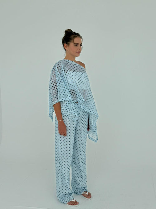 Blue Polka Set