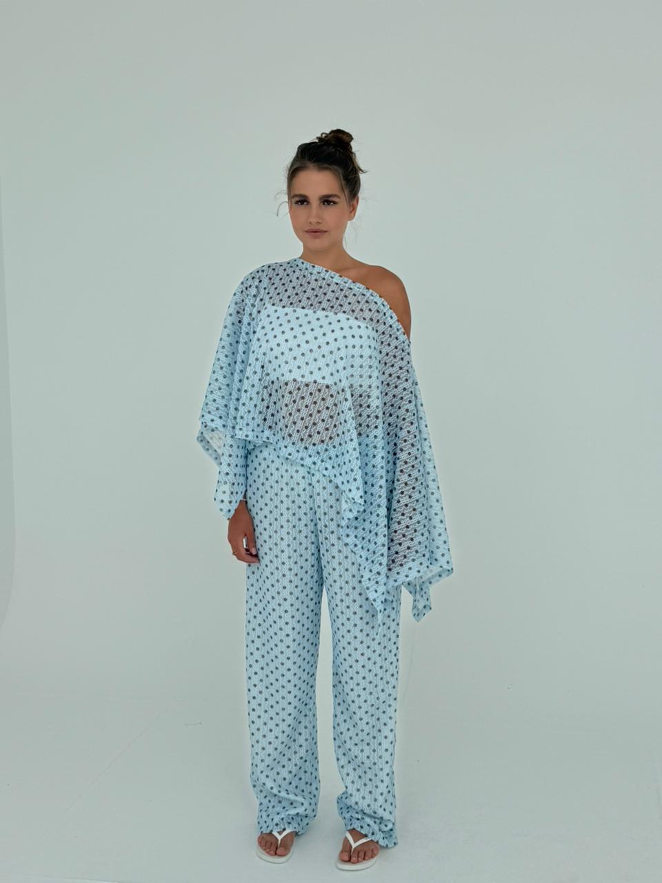Blue Polka Set