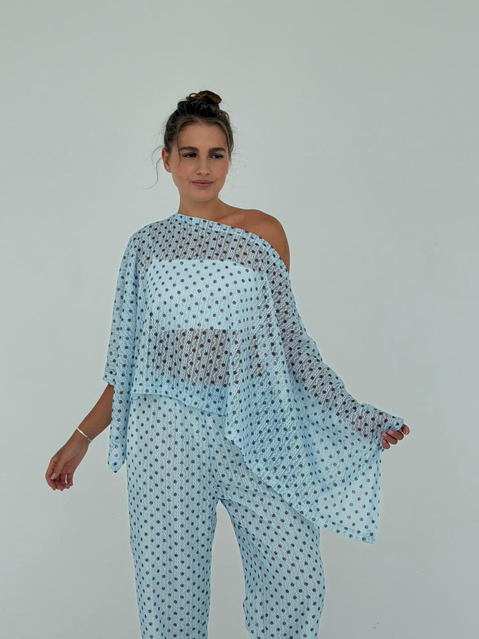 Blue Polka Set