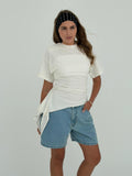 White Asymmetrical top