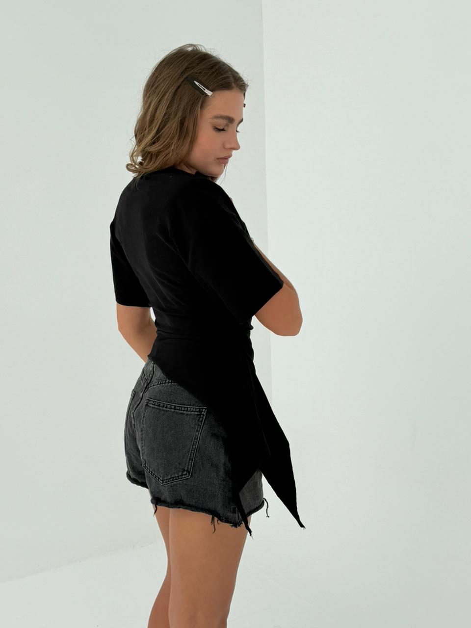 Black Asymmetrical top